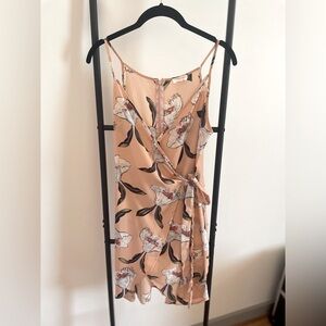 Front-tie Floral Dress